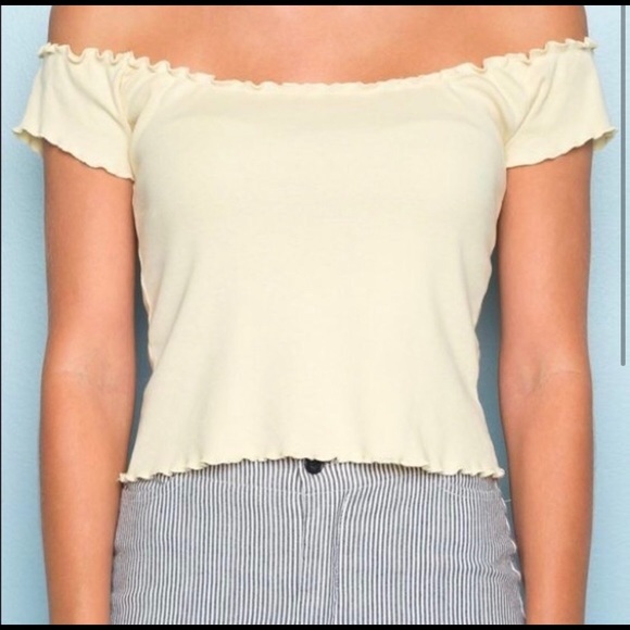 Brandy Melville/John Galt yellow top - Picture 1 of 4